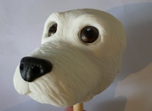 3D Dog head cake