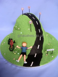 40th Birthday Cycling Cake